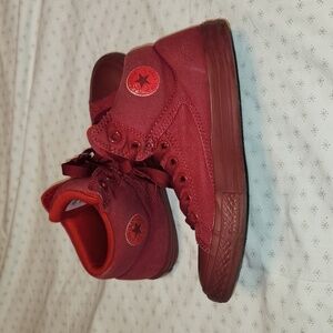 Converse All Star red canvas high-top high guard lace up sneakers junior size 4